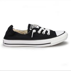 Converse Low Top Canvas Sneaker in Black and White